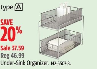 Canadian Tire Type a under-sink organizer offer