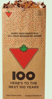 Canadian Tire Yard waste 2-ply paper bags, 20-pack offer