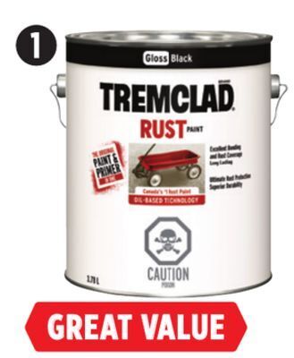 Canadian Tire Tremclad rust paint offer