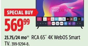 Canadian Tire Rca 65 4k webos smart tv offer