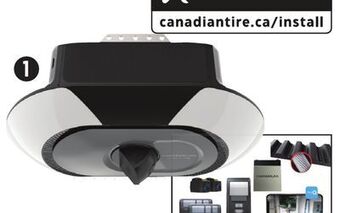 Canadian Tire Chamberlain 1 1⁄4-hp belt-drive garage door opener with wi-fi and camera offer