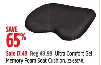Canadian Tire Autotrends ultra comfort gel memory foam seat cushion offer