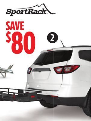 Canadian Tire Sportrack vista hitch- mounted cargo carrier offer