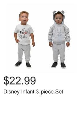 Costco Disney infant 3-piece set offer