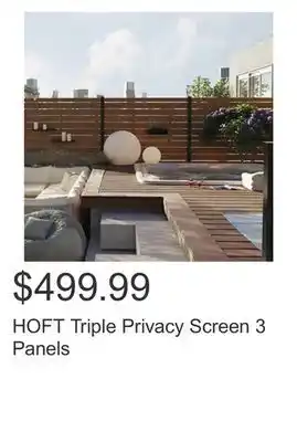 Costco Hoft triple privacy screen 3 panels offer