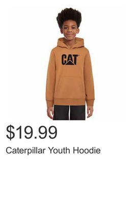 Costco Caterpillar youth hoodie offer