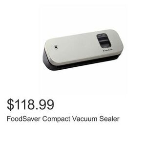 Costco Foodsaver compact vacuum sealer offer