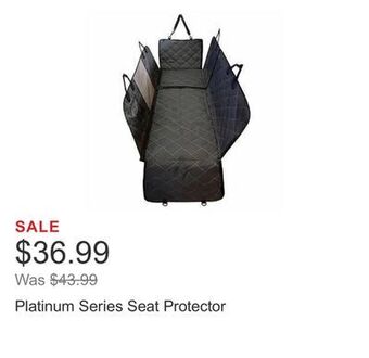 Costco Platinum series seat protector offer