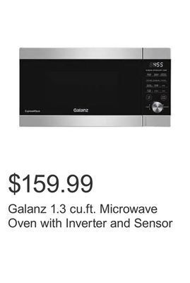 Costco Galanz 1.3 cu.ft. microwave oven with inverter and sensor offer