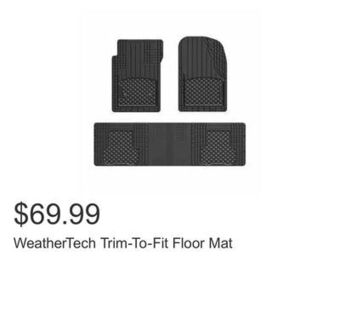 Costco Weathertech trim-to-fit floor mat offer
