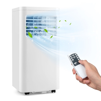 Best Buy Costway 8000 btu portable air conditioner 3-in-1 ac unit with cool dehum fan sleep mode offer