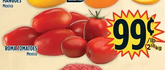 Marché Adonis Roma tomatoes offer