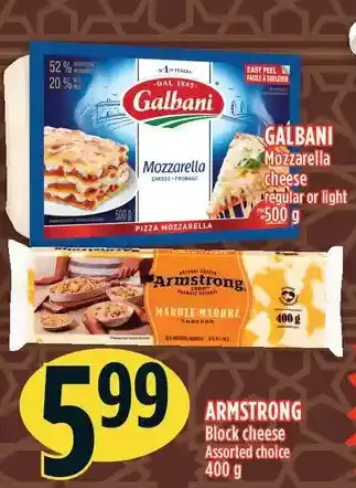 Marché Adonis Armstrong block cheese offer