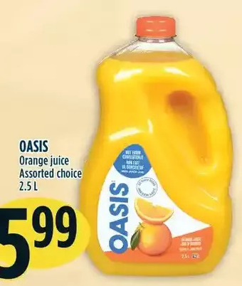 Marché Adonis Oasis orange juice offer