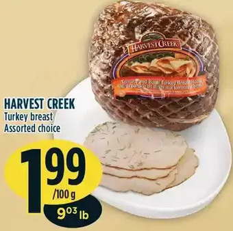 Marché Adonis Harvest creek turkey breast offer