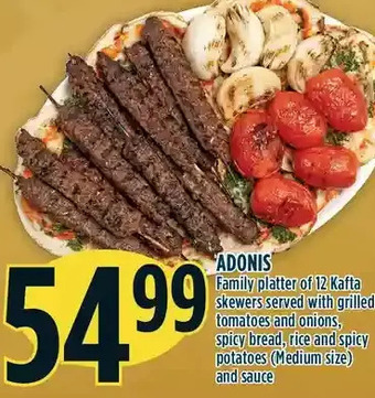 Marché Adonis Adonis family platter offer