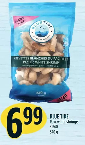 Marché Adonis Blue tide raw white shrimps offer