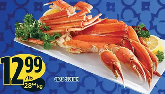 Marché Adonis Crab section offer