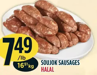 Marché Adonis Soujok sausages offer