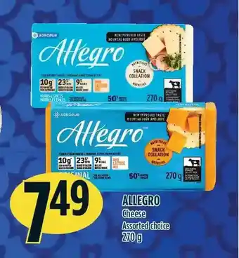 Marché Adonis Allegro cheese offer