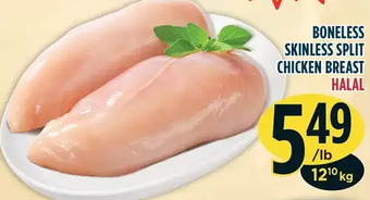 Marché Adonis Boneless skinless split chicken breast offer