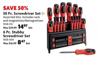 Home Hardware 50 pc. screwdriver set offer