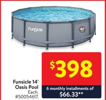 Walmart Funsicle 14' oasis pool offer