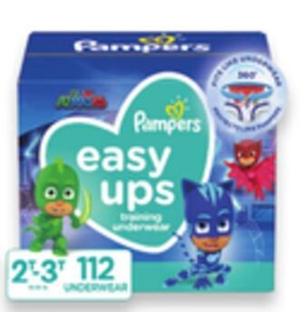Walmart Pampers giant easy ups training pants offer