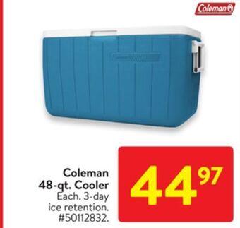 Walmart Coleman 48-gt. cooler offer