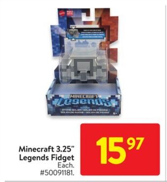 Walmart Minecraft 3.25 legends fidget offer