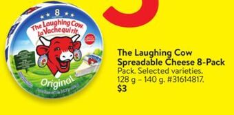 Walmart The laughing cow spreadable cheese 8 pack offer