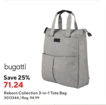 Staples Bugatti reborn collection 3-in-1 tote bag offer