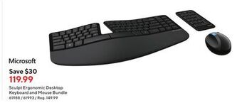 Staples Microsoft sculpt ergonomic desktop keyboard & mouse bundle offer
