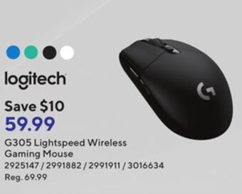 Staples Logitech g305 lightspeed wireless gaming mouse offer