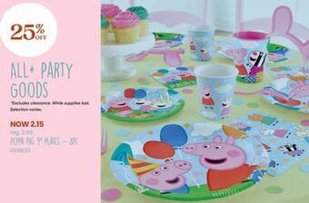 Toys R us Unique party favors peppa pig 9 plates - 8pc offer