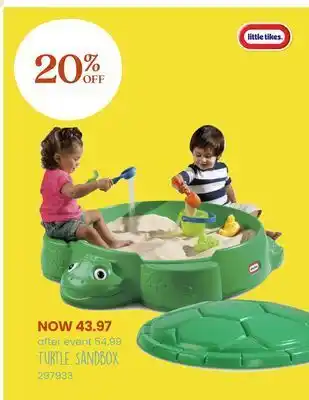Toys R us Little tikes turtle sandbox offer