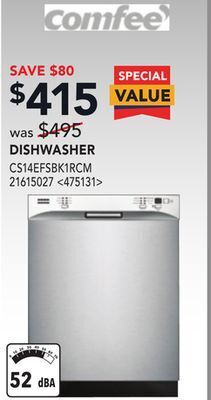 Lowe's Comfee dishwasher offer