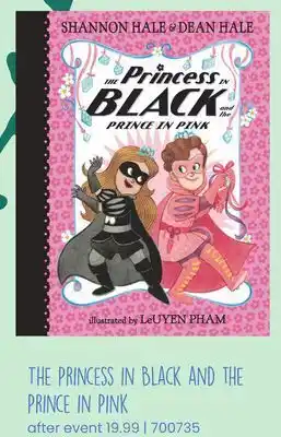 Toys R us The princess in black and the prince in pink offer