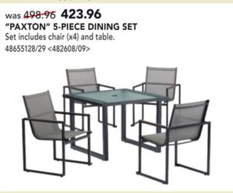 Lowe's Paxton 5-piece dining set offer