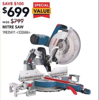 Lowe's Bosch mitre saw offer