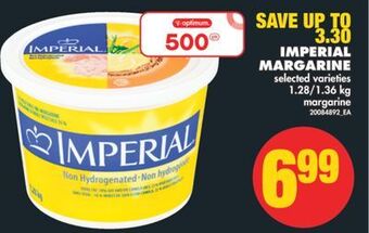 No Frills Imperial margarine, 1.28/1.36 kg offer