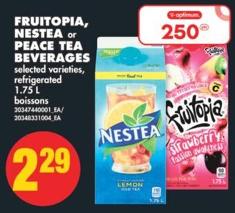 No Frills Fruitopia, nestea or peace tea beverages, 1.75 l offer