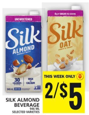 Food Basics Silk almond beverage offer