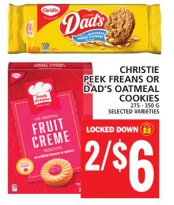 Food Basics Christie peek freans or dad's oatmeal cookies offer