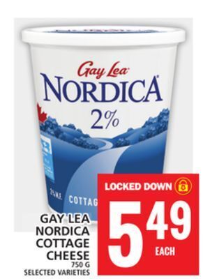 Food Basics Gay lea nordica cottage cheese offer