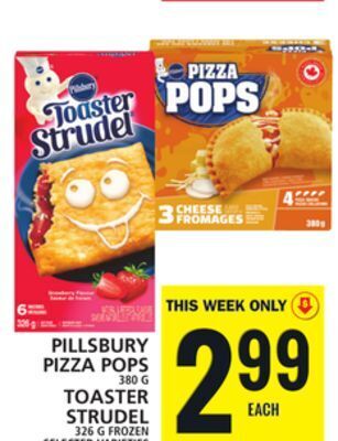 Food Basics Pillsbury pizza pops or toaster strudel offer