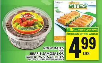 Food Basics Noor dates or brar's samosas or börek twists or bites offer