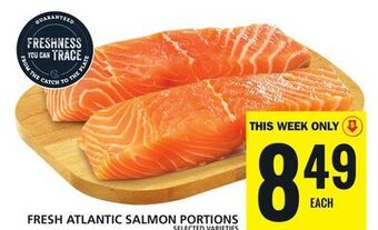 Food Basics Fresh atlantic salmon portions offer