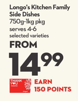 Longo's Longo's kitchen family side dishes offer