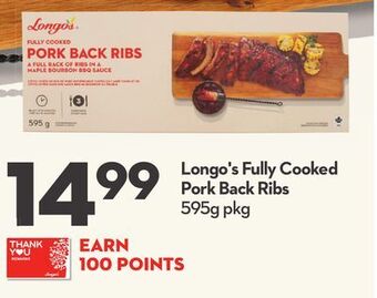 Longo's Longo's fully cooked pork back ribs offer
